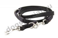 Поводок - перестежка прорезиненная, карабины - сталь