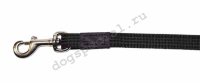 Поводок - водилка прорезиненная, 20 мм, 1 м, без петли, карабин - сталь