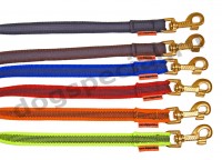 Поводок - водилка прорезиненная, 18 мм, 50 см, без петли, карабин - латунь